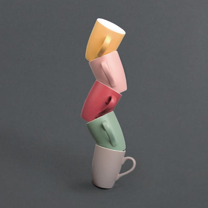 Olympia Pastel Grey Mug 340ml | Chip-Resistant Porcelain 3