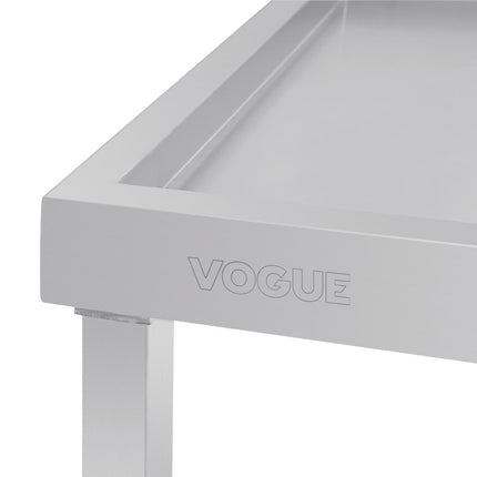Right-Hand Stainless Steel Through Table 60cm | Vogue 4
