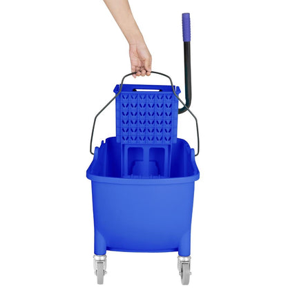 30L Mop Bucket with Foot Pedal Release Blue | Jantex Kentucky 6