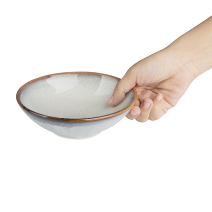 Grey Plain Coupe Bowls 155mm | Olympia Drift | Porcelain 5