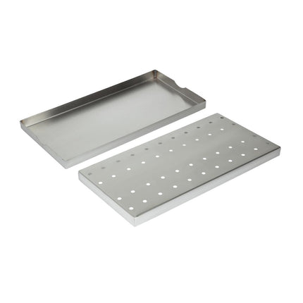 Stainless Steel Drip Tray with Removable Grid 40x20 cm | Olympia 6