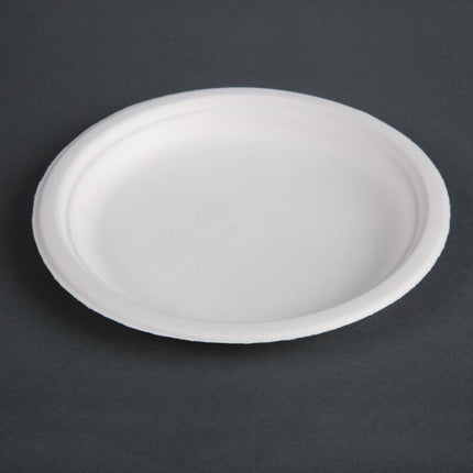 Compostable Bagasse Plates 17.9cm | Fiesta | Set of 50 2