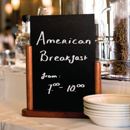 Mahogany Table Chalkboard Sign | Securit | 32x27cm 4