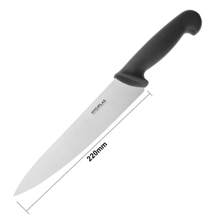 Chef's Knife 21.5cm Black Handle | Hygiplas 5