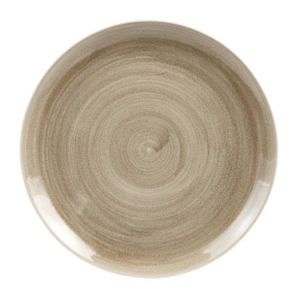Stonecast Patina Antique Taupe Coupe Evolve Plate 28.8cm | Churchill