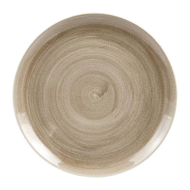 Stonecast Patina Antique Taupe Coupe Evolve Plate 28.8cm | Churchill