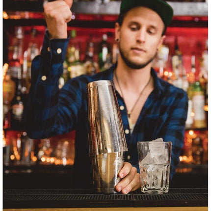 Stainless Steel Tin-on-Tin Boston Cocktail Shaker | Beaumont Mezclar 2