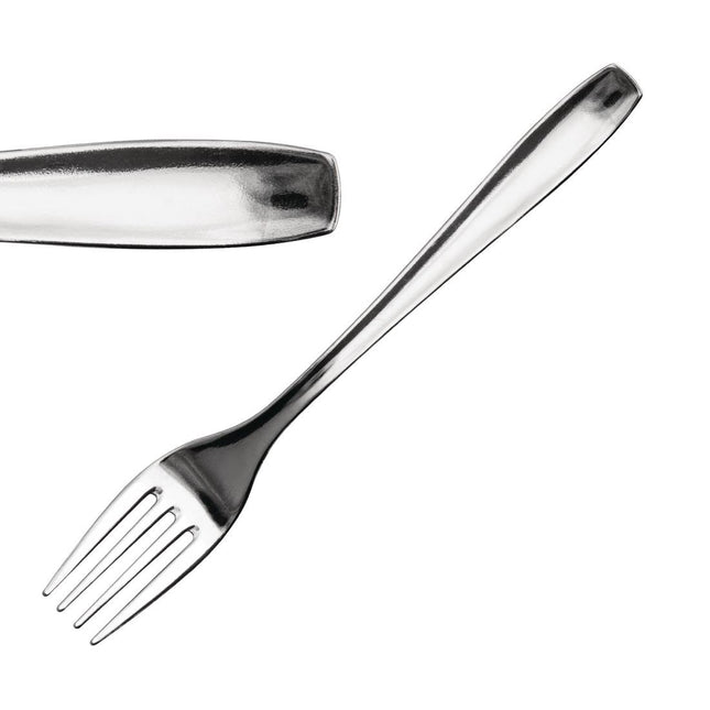 Hotel Dessert Forks Polished Stainless Steel 18/0 | Comas | Set of 12