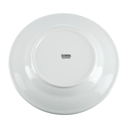 White Dinner Plates with Wide Rim 20.2cm | Olympia Whiteware | Set of 12 7