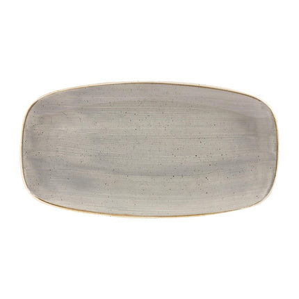 Stonecast Grey Chefs Oval Plate 35.2 x 18.7cm | Churchill
