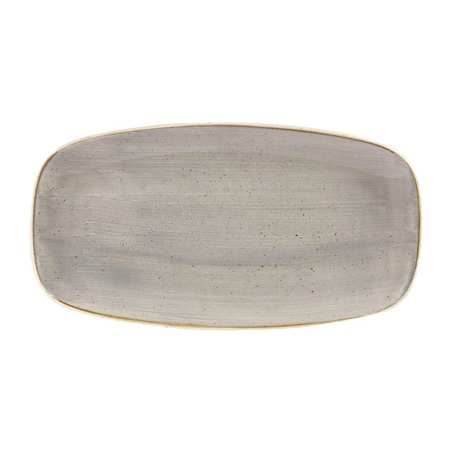 Stonecast Grey Chefs Oval Plate 35.2 x 18.7cm | Churchill