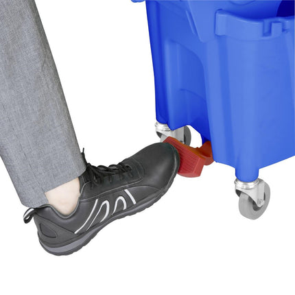 30L Mop Bucket with Foot Pedal Release Blue | Jantex Kentucky 3