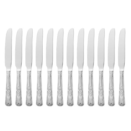 Dessert Knife 18/0 Stainless Steel Polished with Solid Handle | Olympia Kings | 220mm 4