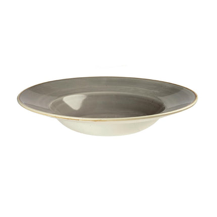Medium Stonecast Grey Wide Rim Bowl 23.88cm | Churchill 2