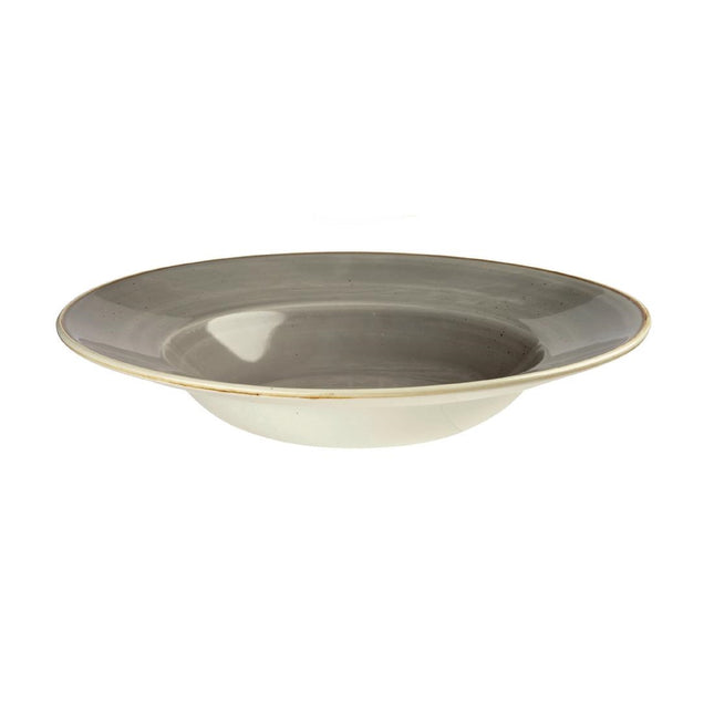 Medium Stonecast Grey Wide Rim Bowl 23.88cm | Churchill 2