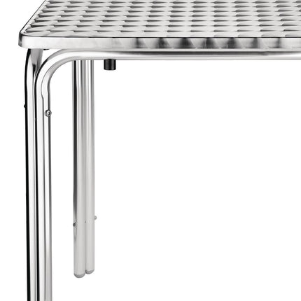 Bolero Square Stainless Steel Terrace Table 60cm 4