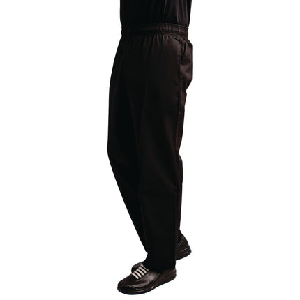 Unisex Teflon Coated Chef Trousers Black L | Whites Easyfit 7