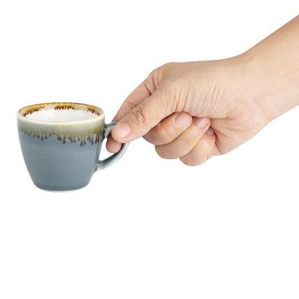 Espresso Cups Blue 85ml | Olympia Kiln Collection | 6 Pieces 3