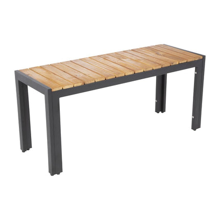 Industrial Steel and Acacia Wood Benches 100cm | Bolero | 2 Pieces 4
