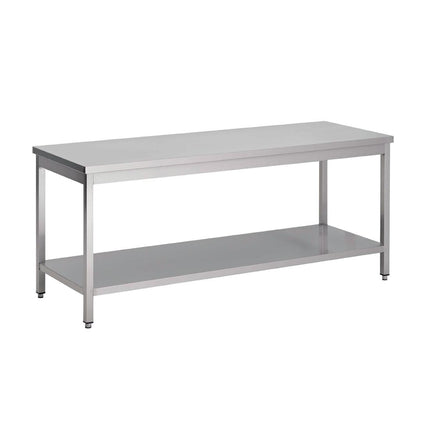 Stainless Steel Worktable with Undershelf 88x100x60cm | Gastro M