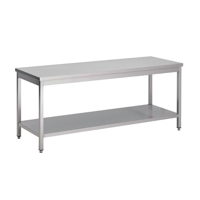 Stainless Steel Worktable with Undershelf 88x100x60cm | Gastro M