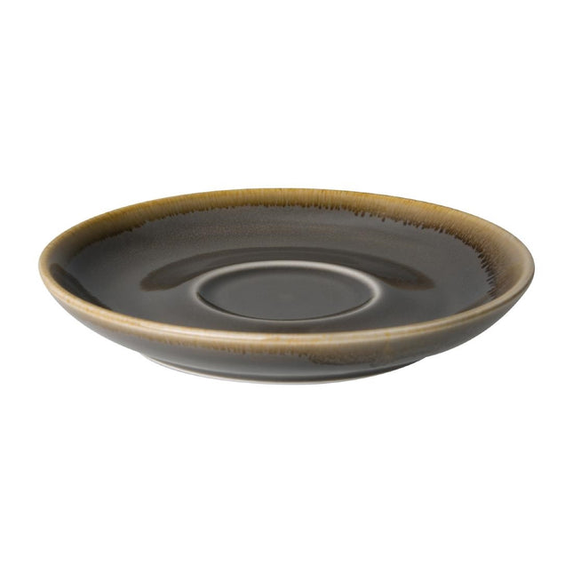 Kiln Grey Cappuccino Saucers 16 cm | Olympia | 6 Pieces 2