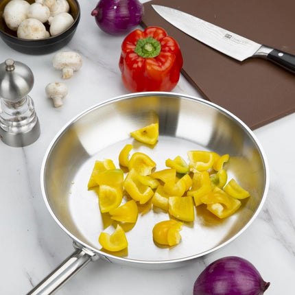Stainless Steel Induction Frying Pan 28cm | Vogue 3