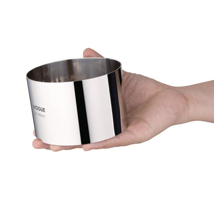 Round Mousse Ring | Vogue | Stainless Steel | 6 x 9 cm 2