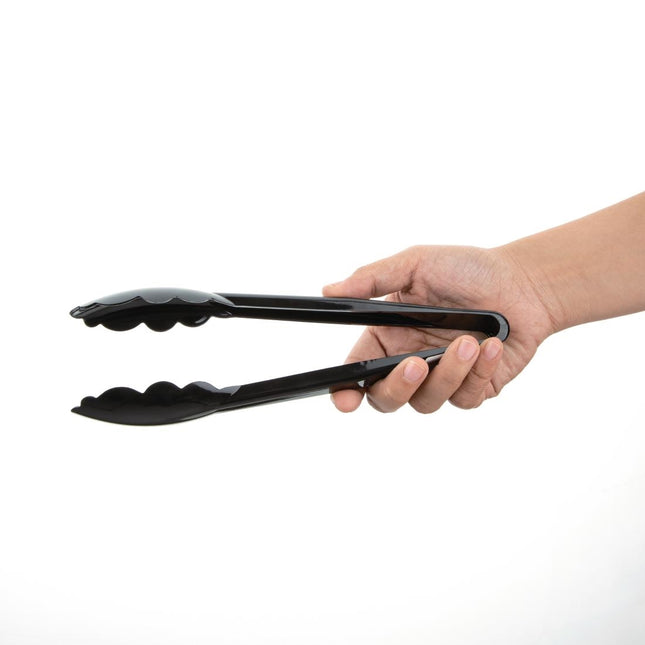 Black Serving Tongs 23cm | Vogue | Polycarbonate 2