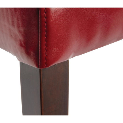 Artificial Leather Chair Red | Bolero | 2 Pieces 4