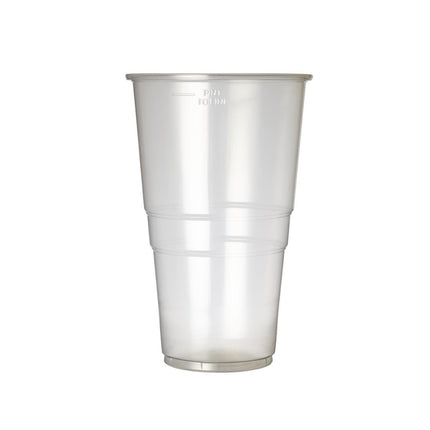 Disposable Plastic Beer Cups 590ml to Fill Line | eGreen | 1000 Pieces