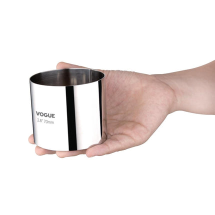 Round Stainless Steel Mousse Ring 6 x 7 cm | Vogue 3