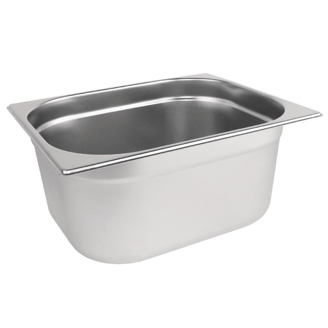 Stainless Steel GN 1/2 Gastronorm Pan 150mm Depth | Vogue