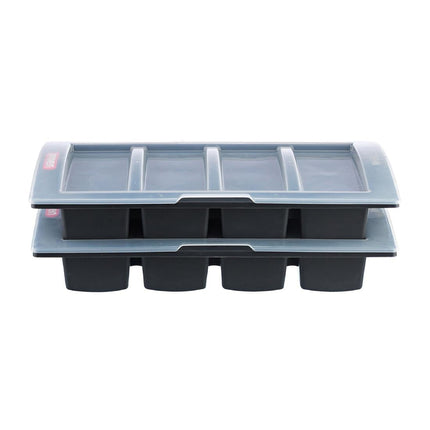 Cutlery Tray with Lid Dark Grey | Araven 3