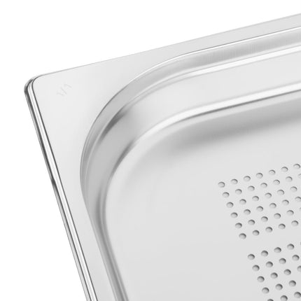 Perforated Stainless Steel GN 1/1 Pan 40mm | Vogue 6