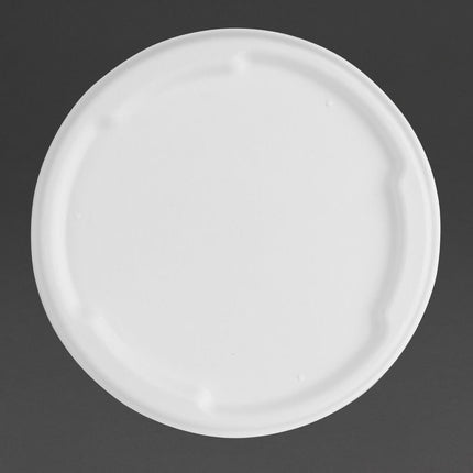 Compostable Bagasse Lids for 750ml and 900ml Bowls | Fiesta
