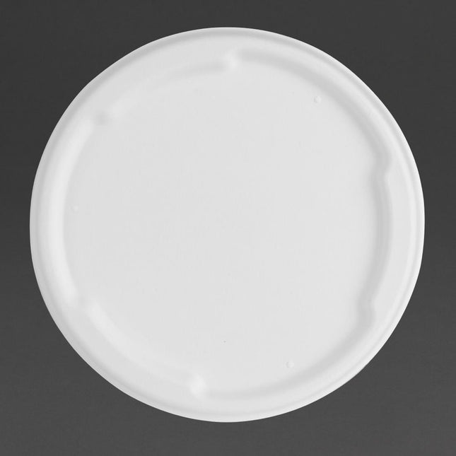 Compostable Bagasse Lids for 750ml and 900ml Bowls | Fiesta
