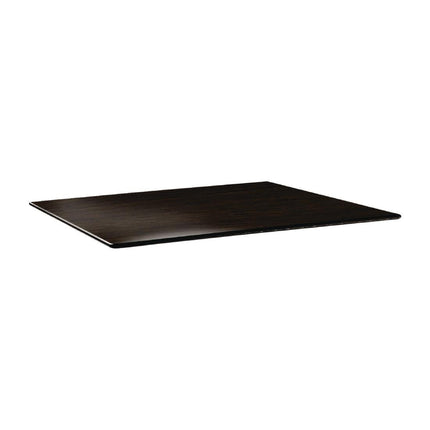 Rectangular Outdoor Tabletop Wengé | Topalit Smartline | 120x80 cm