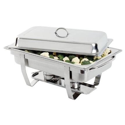 Chafing Dish Set GN 1/1 with 9L Food Pan | Olympia Milan (4 Pieces) 5