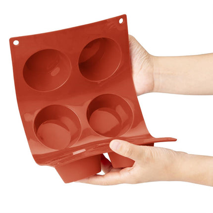 Vogue Silicone Round Baking Mold 6 Cup 4