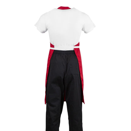 Polyester-Cotton Red Bib Apron | Whites 5