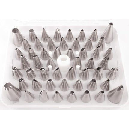 52-Piece Stainless Steel Piping Nozzle Set | Vogue 4