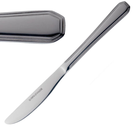 Table Knives Polished 18/0 Stainless Steel | Olympia Monaco | 12 Pieces