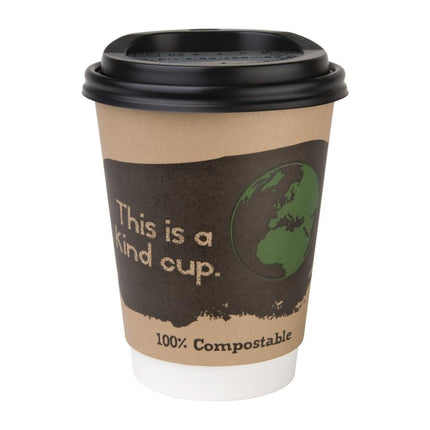 Compostable Coffee Cup Lids for 34cl Cups | Fiesta | 1000 Pieces 4