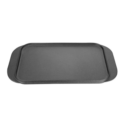 Vogue Double-Sided Cast Iron Grill Plate | Smooth and Ribbed Surfaces 6