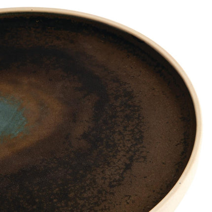 Flat Round Dark Green Canvas Plates 25cm | Olympia 4