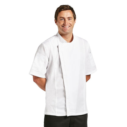 Unisex Chef Jacket with Zipper and Cool Vent Panels | Chef Works Springfield | White | XL 4