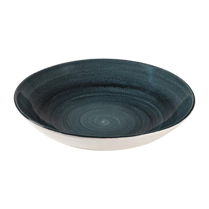 Coupe Bowl Rustic Teal Evolve | Churchill Stonecast Patina | 24.8cm 2