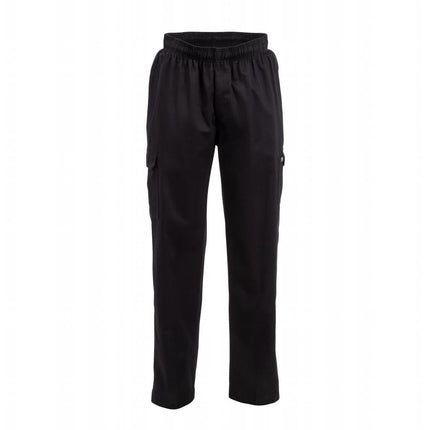 Unisex Slim Fit Black Cargo Pants XXL | Chef Works