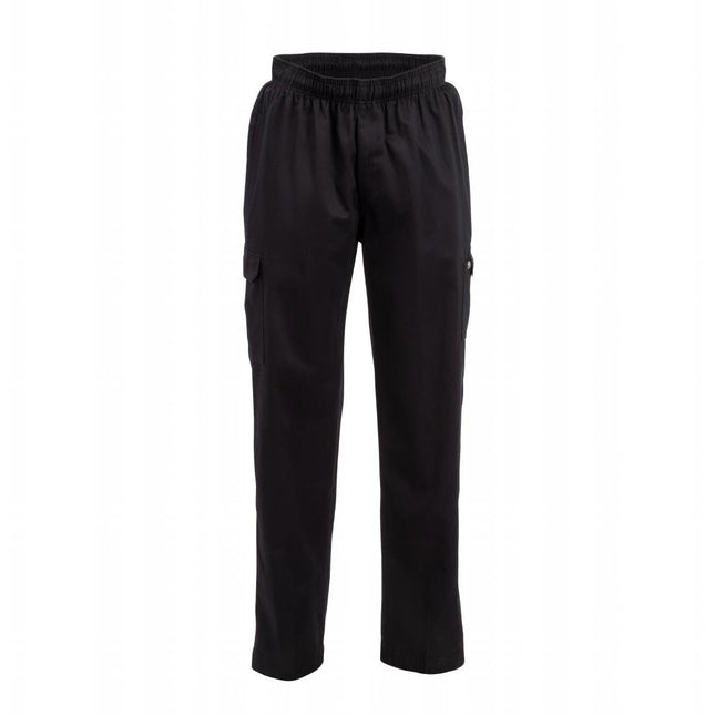 Unisex Slim Fit Black Cargo Pants XXL | Chef Works